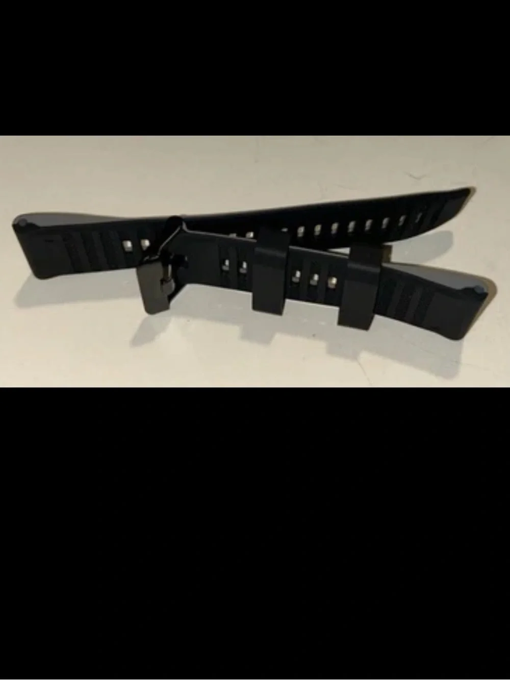 Watch Band 25mm Black Gray Silicone Replacement For Nixon 51-30 Strap Garmin